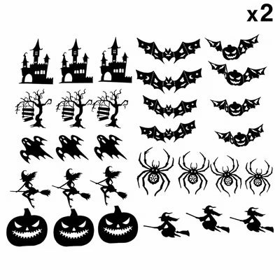 Halloween LED Wall Lights Silhouette Stickers